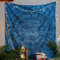 Wandteppich, Wandbehang, 137 x 213 cm, Mandala-Hippie-Elefant, Wandbehang, Wandteppiche, blaue indische Baumwolle, Strandüberwurf, Boho-Bohemian-Hippie-Decke für Heim- und Wohnzimmerdekoration
