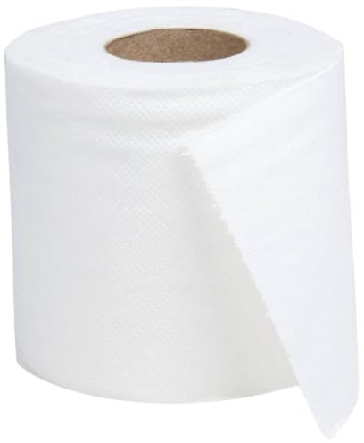 64 Toilettenpapierrollen SET, Rolle je 27,5m, 2-lagig, Recyclingpapier, hochweiß, saugfix, 16.000 Blatt, 9,5 x 11 cm