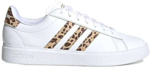 adidas Damen Grand Court 2.0 Shoes Schuhe, Cloud White/Magic Beige/Matte Gold, 37 1/3 EU