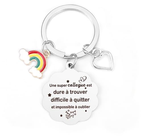 Yetuab Cadeau Collegue Noel, Cadeau Collègue, Porte Clef Collegue, Cadeau Collegue De Travail Femme Homme, Cadeau Départ Collègue, Cadeau Bureau Collegue, Cadeau Collègue Humour