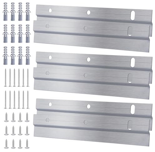 SPORWAY 3 pares de pinzas en Z para colgar: herramienta para colgar imágenes, colgador de imágenes con tornillos, colgador de cuadros para cuadros pesados, ganchos en Z para marcos pesados, cabecero