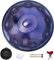 GLADFRESIT Handpan in D Kurd Minor with handpan stand, handpan case, durable mallets and dust-free cloth (Purple, 9-440Hz)