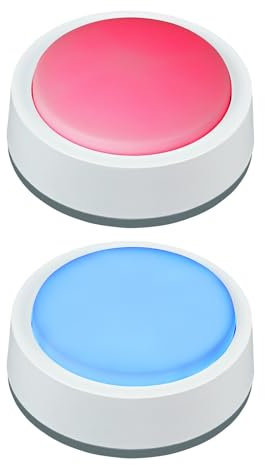 Retekess TM102 Wireless Responsive Buzzer System, Game Show Buzzer Taste, Ranking-Lichtanzeige, Typ-C-Aufladung, Warnung bei niedrigem Batteriestand für Familienfeiern und Spieleabende