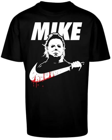 Men Oversize T-Shirt Horror Logo Mike Killer Merch Slip Life is Pain Movies