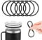 PEUTIER 6pcs Lid Seal Gasket Replacement for Yeti 25 OZ Cup, Water Bottle Rubber O-Ring for Tumbler Insulated Stainless Steel Mugs