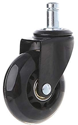 Plattenrollen 25-Zoll-Rollen Pu-Transparentes Radstil-Bürogeräuschlose Räder Einsatzstange 11 * 22 Möbel-Universalrad