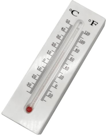 Cabilock Thermometer-dekoration Innenthermometer Geheimnisträger Versteckter Fall Mini-thermometer Versteckte Münzhalter Reptilienthermometer Wandthermometer Plastik Weiß
