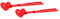 Vaguelly 2St Liebe Schneeball Clip Schneespielzeug für Kinder Herz-Schneeball-Clip kinderspielzeug Kinder Spielzeug Outdoor-Schneeballmaschine Schneeballhersteller ABS-Kunststoff rot