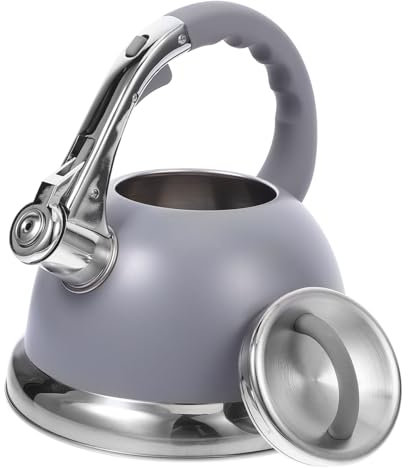 MAGICLULU Hervidor De Agua De Acero Inoxidable Olla Para Hervir Agua Olla Para Cocina Hervidor De Agua Caldera De Estufa Hervidor De Agua Olla De Metal Estufa Tetera Silbante Tetera Estufa