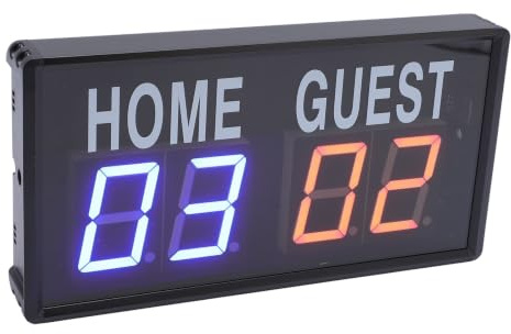 CCYLEZ Digitale LED Anzeigetafel, Tragbar, Elektronische Tischanzeigetafel mit Fernbedienung, für Fußball, Basketball, Baseball, Fußball, Volleyball, Indoor und Outdoor Sportspiele