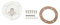Lfhelper 45mm Universal Tankdeckel Set Aluminium Auto LKW Bagger Traktor Kraftstoff Tankverschluss mit T-Griff