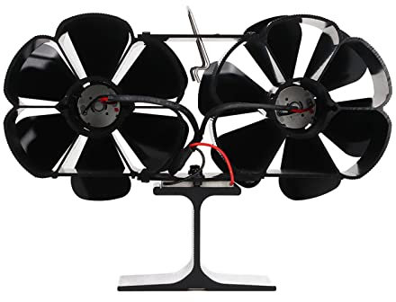 YWBL-WH 12 Blattkamin-Lüfter Nicht Elektrisch, Thermoelektrischer Lüfter für Holzofenprotokollofen