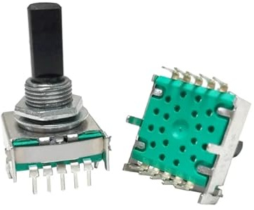 Interrupteur rotatif à bande RS17, 2 pièces, 1 pôle, 3 4 5 6 7 8 positions, petit appareil ménager, commutateur d'engrenages de Conversion, 10 broches, arbre 15/20MM(20MM Half Shaft,7 Posiitons)