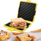 Gettoreach - Sandwichera para microondas, tostada para microondas, tostadora con correas de silicona ajustables, inalámbrica, rápida, apta para lavavajillas para el desayuno (amarillo)