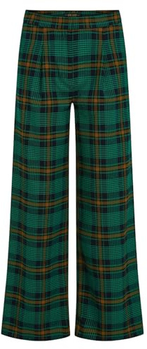 King Louie Damen Hose mit Tartan Muster Rosa Pants Leeds Check