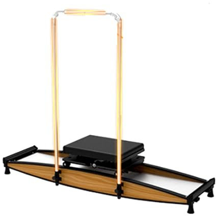 Cardio-ski im fitnessstudio, Indoor Ski Maschine, Ski Simulator Mit 0-100kg Widerstand & 150kg Kapazität, Leises 40dB Ganzkörper Cardio Gerät,Tägliche Übung Für Taille Bauch Beine(A)