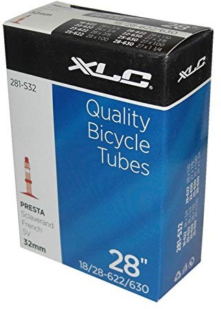 XLC Fahrradschlauch 700x18/28C 18/28-622/630 SV 32 mm, 2508281400, Schwarz