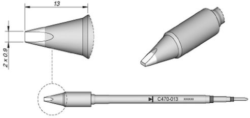 JBC C470015 Lötspitze für T470