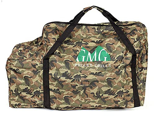 Green Mountain Grills GMG-6015 Wetterfeste Tragetasche mit Reißverschlüssen und Klettverschluss für Davy Crockett tragbare Pellet-Grillmodelle, Camouflage