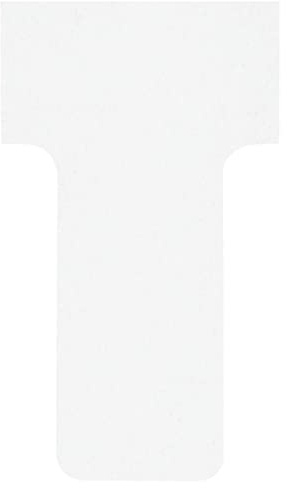 Nobo T-Card Planning Cards, White, Size 1, Pack Of 100 Planning Card Re-Fills, Office Wall Planner System, 2001002