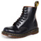 Dr. Martens 1460z Vintage 8 Eye Boot Black, Derby Homme, Noir (Smooth), 42