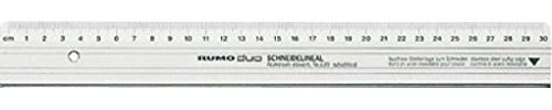 RUMOLD Schneide-Lineale, 639/50, silber, Aluminium, 50cm