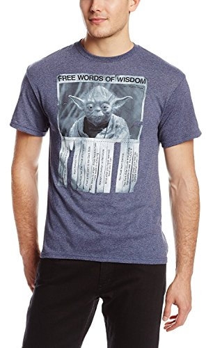 Star Wars Unisex Adult Words of Wisdom T-Shirt T Shirt, Premium Navy Heather, XX-Large US