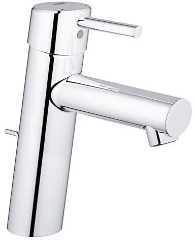 GROHE Concetto - Einhand-Waschtischarmatur (wassersparend, mit Temperaturbegrenzer, Einlochmontage), chrom, 23450001