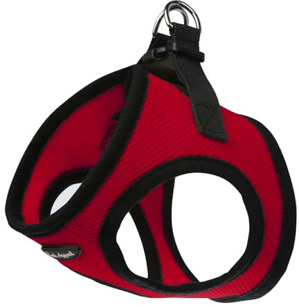 Mesh Step In EZ Wrap Harness (Red, Medium) by Bark Appeal