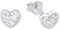 Amor Damen-Ohrstecker Herzen Swarovski Elements 925 Silber rhodiniert Kristall weiß - 339124