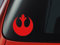 Vinyl Decal - RED Star Wars Rebellion Logo - Resistance Crest - Car, Window, Wall, Laptop Sticker