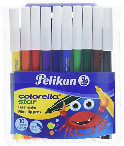 Pelikan 904821 Fasermaler Colorella Star, rund, 10er Etui