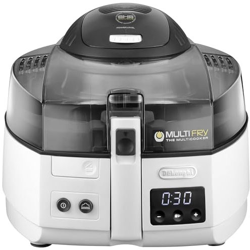 DeLonghi FH1173 friggitrice Low fat fryer Doppia Nero, Grigio, Trasparente Indipendente 1400 W