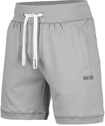 Mount Swiss Kurze Freizeithose Herren Luca I Kurze Sweatpants Herren mit Taschen und Tunnelzug I Kurze Hose für Heim und Hobby I Bequeme Sport Shorts Herren in klassischen Farben Größe S - 6XL