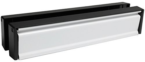 Double Sided 12 White Letter Box Plate