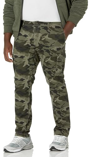 Amazon Essentials Men's Straight Fit Stretch Cargo Work Trousers (Available in Big and Tall)