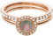 Fossil Ring Für Frauen, 17,5 mm Rose Gold Edelstahl Ring, JF02954791