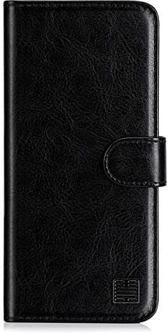 32nd Book Wallet PU Leather Flip Case Cover For Motorola Moto G8, Design With Card Slot and Magnetic Closure - Black