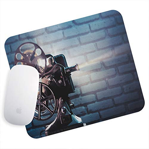 WhatsOnYourWall Mouse Pad | Gaming Mouse Mat | Computer Mouse Pad | Desk Mouse Mat | PC Mouse Mat | Mouse Pad Gaming | Small Mouse Mat | Gaming Mouse Pad | Film Projector Retro