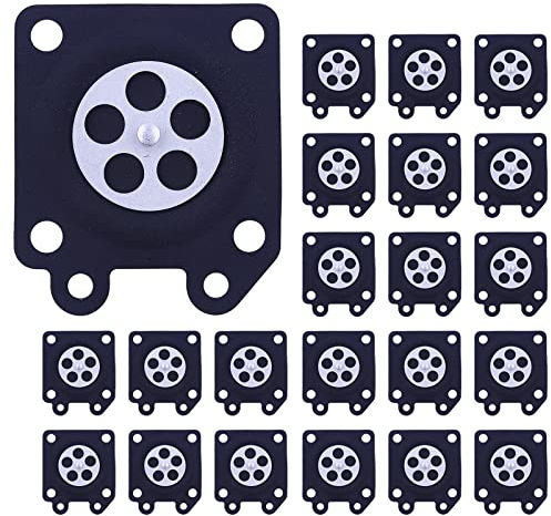 Adefol 20 Stück Membran für Walbro WA WT WY WZ Serie Vergaser, Vergasermembrane Dichtsatz Ersatzteile Reparatursatz Dichtung Membrane Zubehör OEM #95-526