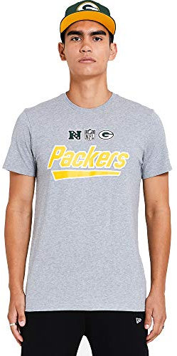 New Era Green Bay Packers NFL Shirt Jersey American Football Fanshirt Trikot Grau - XXL