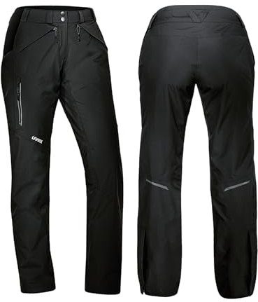 Uvex ADA 17505 Outdoorhose - Frauen-Regenhose mit Mesh-Futter - Schwarz - 44