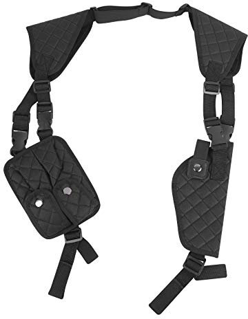 MiOYOOW Schulterholster, verstellbar Pistolenholster mit Magazin Tasche Versteckte Schoulder Holster mit verstellbaren Trägern