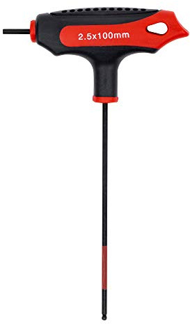 STIER T-Griff-Schraubendreher 6KT | SW 2,5 mm, Als Kurz- oder Langklinke nutzbar, Optimale Kraftübertragung