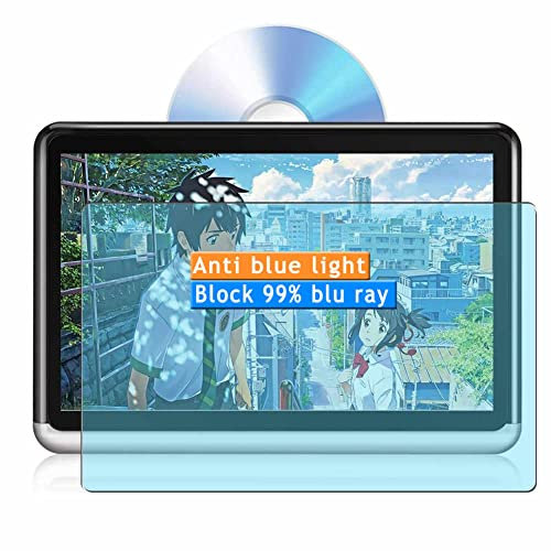 Vaxson 2-Pack Anti Blue Light Screen Protector, compatible with DDAUTO 10.1 DVD player, TPU Guard Film Protectors Sticker [NOT Tempered Glass] New