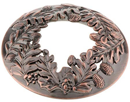 Hollowed Leaf Patterns Jar Candle Topper Cover Accessories Shade Brown