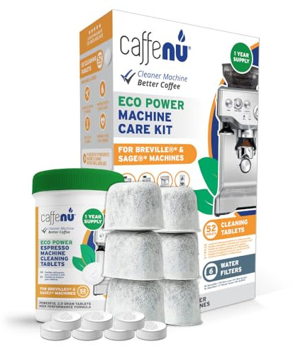 Espresso Machine Cleaning Kit. Includes 52x Sage Espresso Machine Cleaning Tablets & 6 Filter Replacements. Removes Build-up & Filters Water Impurities