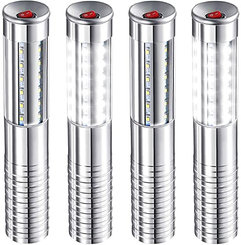Aprjv Luz estroboscópica LED de bastón de 4 piezas para servicio de botellas, barra recargable, botella de champán, LED de mano para escenario, discoteca, boda, fiesta, concierto, evento, bar, color