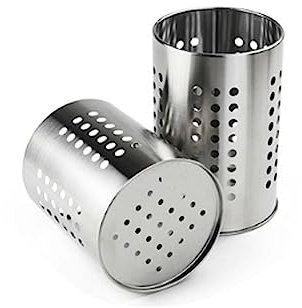 Topspitgo 2 Stück Küchenutensilienhalter Besteckhalter fur Küche Aufbewahrung Organisation,Kochlöffelhalter Küchenutensilien Behälter Essstäbchen Messer Gabeln Scheren fur Aufbewahrung Küche