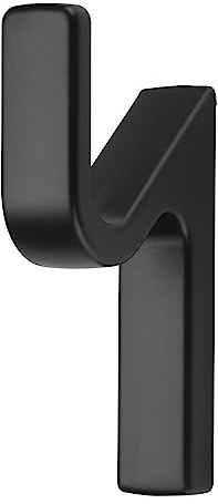SOTECH Garderobenhaken ANGOLO Höhe: 76 x Breite: 14 mm schwarz matt | Kleiderhaken modern aus Zinkdruckguss stabiler Wandhaken auch für schwere Handtücher